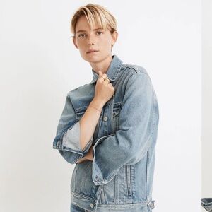 Madewell Oversized Trucker Jacket - Akenside Wash